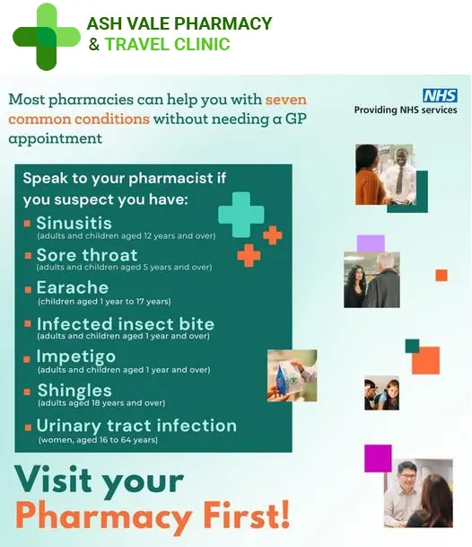 Ash Vale Pharmacy & Travel Clinic launches PHARMACY FIRST Service