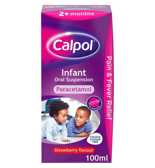 Calpol Infant Suspension Strawberry Flavour 2+ Months 100ml